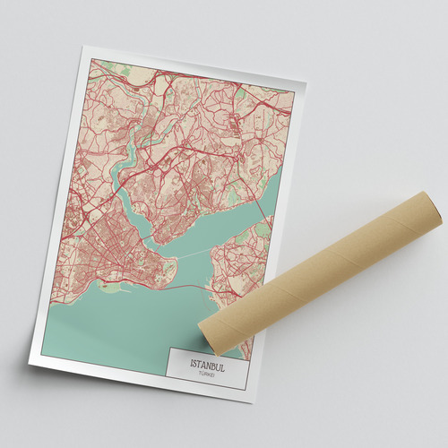 Create Your Custom Tech-Style Istanbul Map Poster – Vibrant, Personal & Stylish