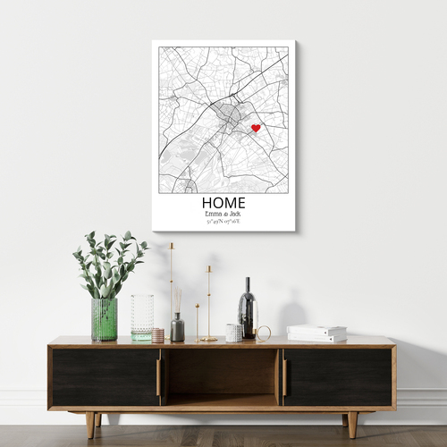 Custom "Home" Map Poster - Personalize Your Location & Text