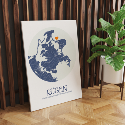 Create Your Personalized Rügen Map – Custom Text & Symbols!